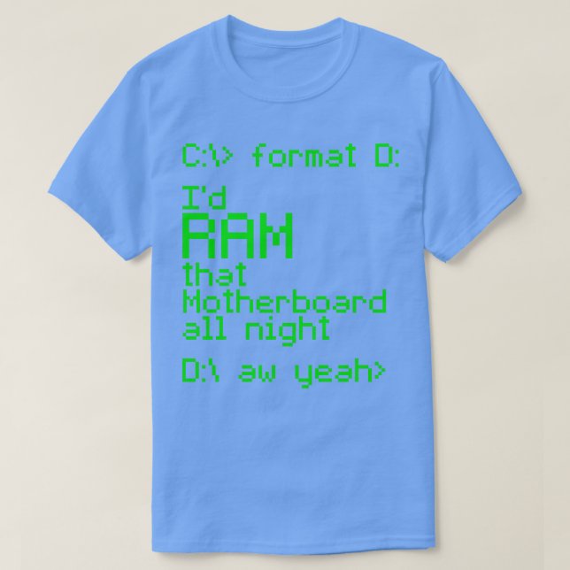 Camiseta Id RAM Aquela Motherboard A Noite Toda (Frente do Design)