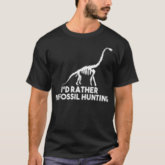 Camiseta Id Rather Be Fossil hunting Vintage Gift For Fossi