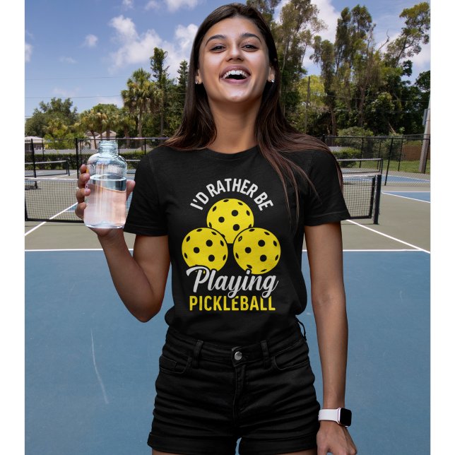 Camiseta I'd Rather Be Playing Pickleball funny Pickleball (Criador carregado)