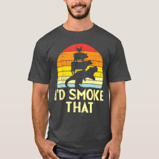 Camiseta Id Smokehat Frango Porco Carne Retro Dinossauro Ch