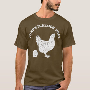 Camiseta Id Spatchcock Que Chicken Engraçado Cook CHURRASCO