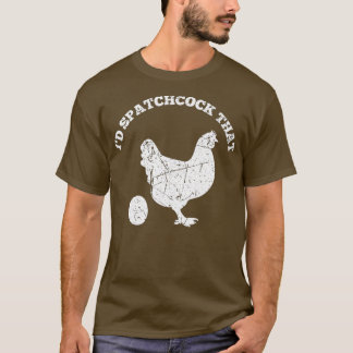 Camiseta Id Spatchcock Que Chicken Engraçado Cook CHURRASCO