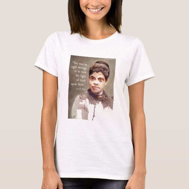 Camiseta Ida B Wells E Citação "Verdade" (Frente)