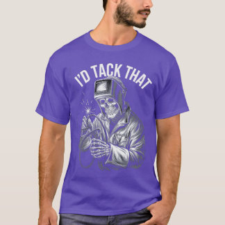 Camiseta Idackhat Esqueleto Engraçado Soldador Dia das Brux