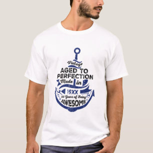 Camiseta Idade à perfeição aflige qualquer idade