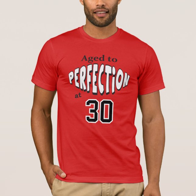 Camiseta Idade até à Perfecção às 00 | Adicionar nome (Frente)