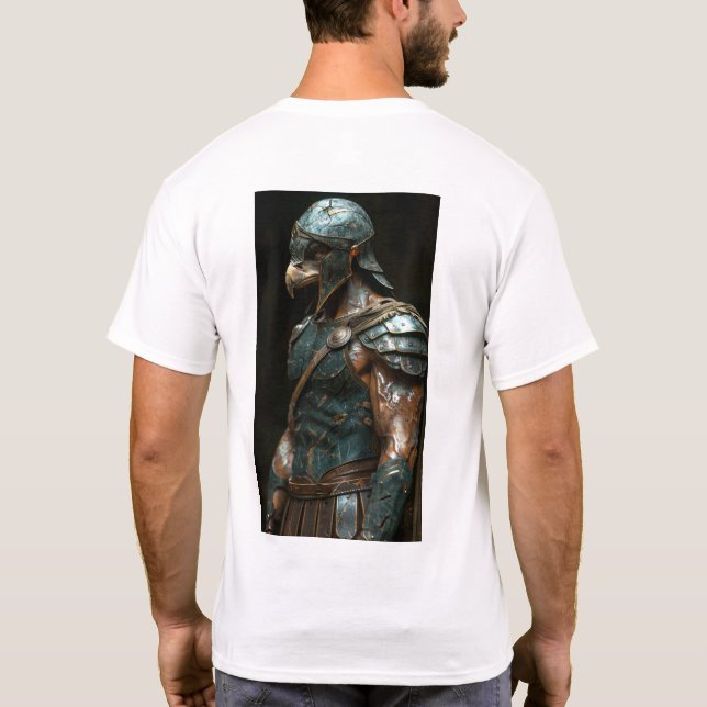 Camiseta Idade do Animal como guerreiro espartano Dramático (Verso)