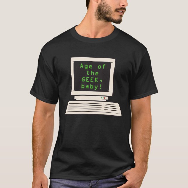 Camiseta Idade do geek, querida! (Frente)