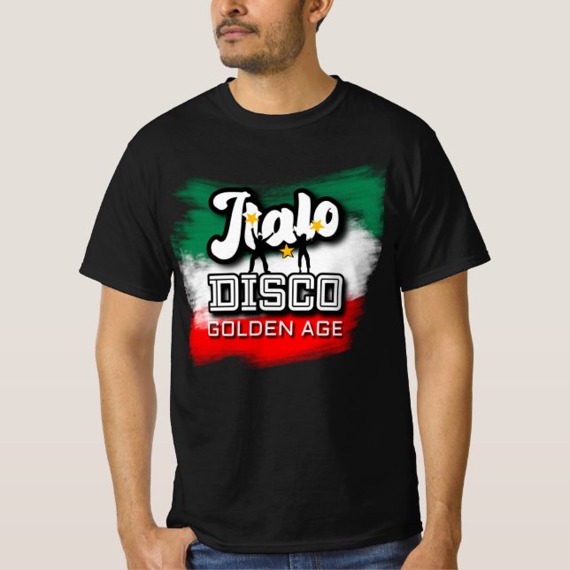 Camiseta Idade do Ouro Italo Disco (Frente)