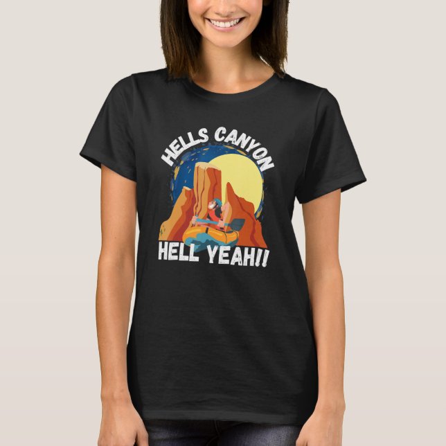 Camiseta Idaho ajuda Canyon Idaho a subir acampamento e rap (Frente)