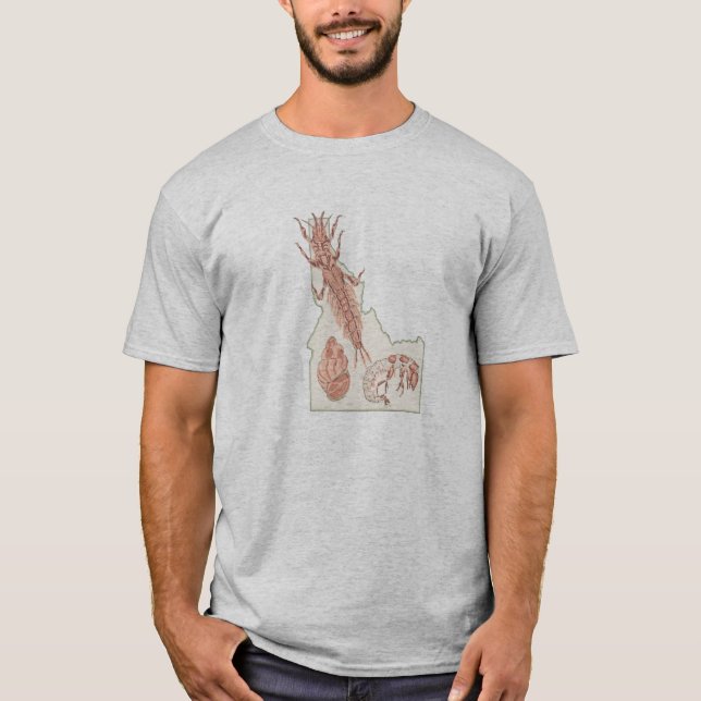 Camiseta Idaho aqautic macroinvertebrates (Frente)