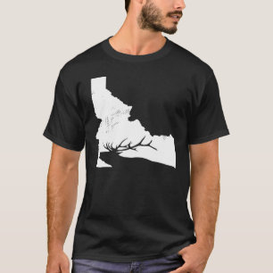 Camiseta Idaho Elk Hunting Impressão no dorso