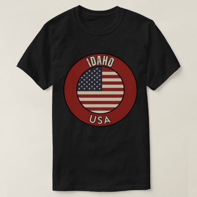 Camiseta Idaho Estados Unidos (Frente do Design)