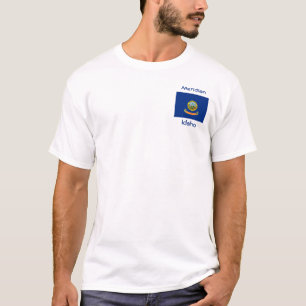 Camiseta Idaho Flag Map City T Shirt