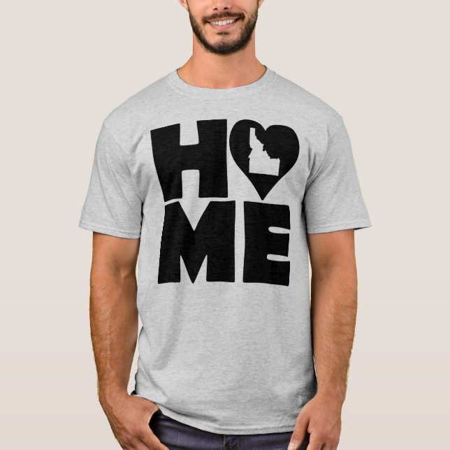 Camiseta Idaho Home Heart State Tees (Frente)