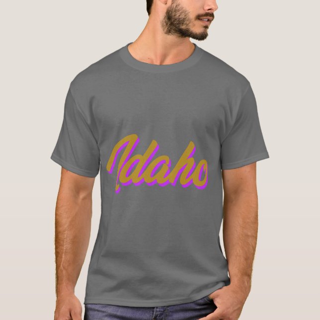 Camiseta Idaho ID Orgulho do Estado Americano Amor 6 (Frente)