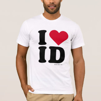 CAMISETA IDAHO - IDENTIFICAÇÃO DO AMOR DE I - AMOR IDAHO DE