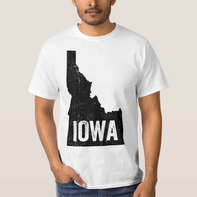 Camiseta Idaho Iowa Funny Geography Mix up  (Frente)