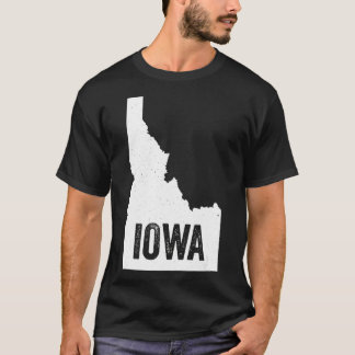 Camiseta Idaho Iowa Idawa Onde Você É Da Engraçada Geografi