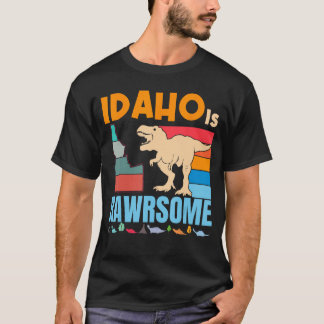 Camiseta Idaho Is Awesome Dinosaur I Love Idaho Gift Boys G