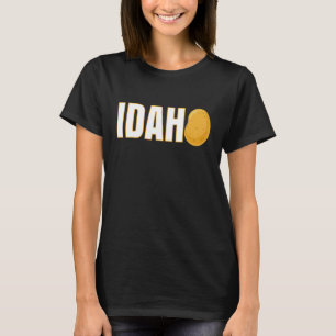 Camiseta Idaho Potato Souvenir Estado Simples Tubérculo Veg