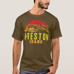 Camiseta Idaho Preston Vintage Montanhas Caminhando Com Vid