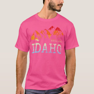 Camiseta Idaho Retro Sunset Vintage Mountain Home East 1890