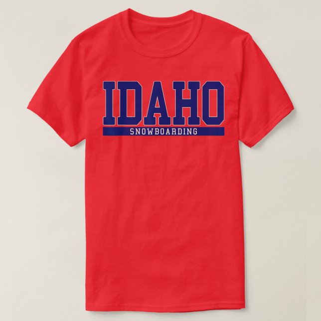 Camiseta Idaho Snowboard (Frente do Design)