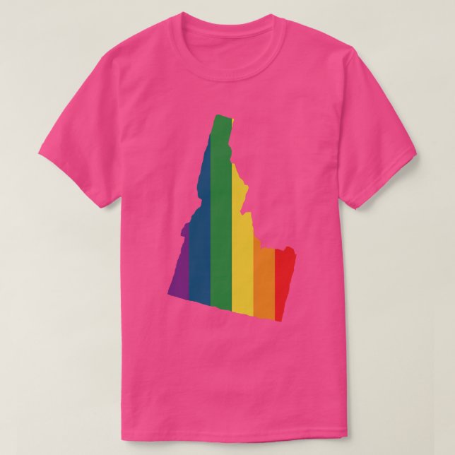 Camiseta Idaho State Rainbow TShirt (Frente do Design)
