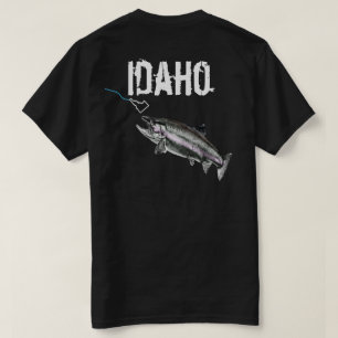 CAMISETA IDAHO STEELHEAD - AQUI PESCA PESCADA - IDAHO BRILH