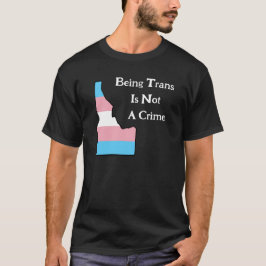 Camiseta Idaho Trans Pride Personalizado Não É Um T-Shirt P