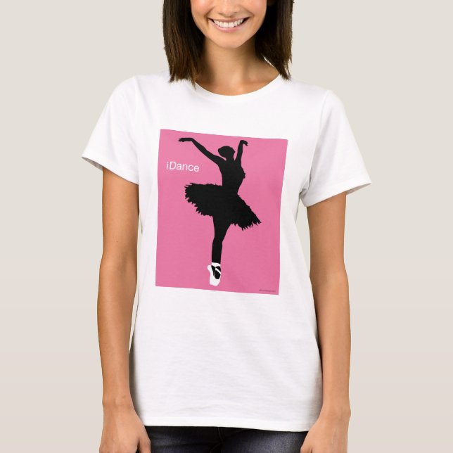 Camiseta iDance (rosa) (Frente)