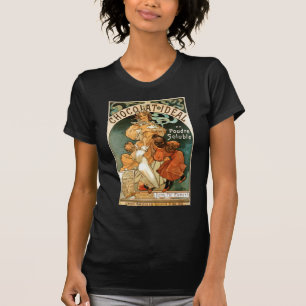Camiseta Ideal de Alphonse (Alfons) Mucha Chocolat