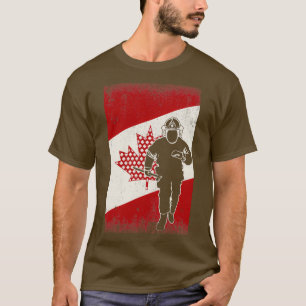 Camiseta ideal para bombeiros canadianos dedicados