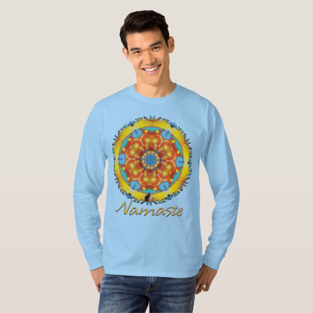 Camiseta Idear Namaste Caleidoscópio (Frente Completa)