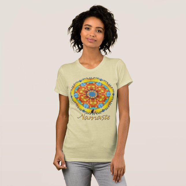 Camiseta Ideate Namaste Caleidoscópio (Frente Completa)