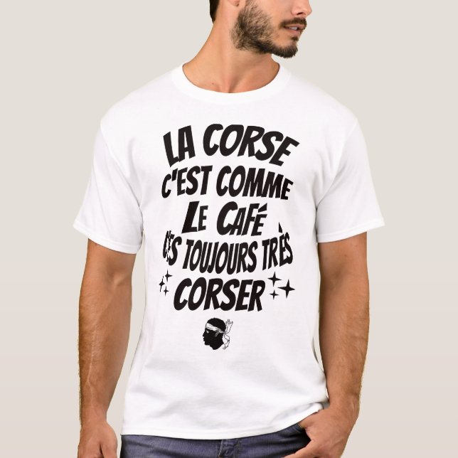 Camiseta idee cadeau symbole du drapeau corse  (Frente)