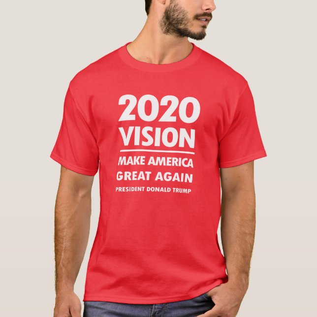 Camiseta Ideia 2020 do presente da reunião da eleição do (Frente)