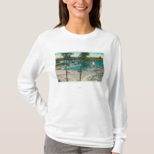 Camiseta Ideia aérea da área nadadora