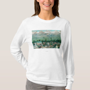 Camiseta Ideia aérea da área residente da cidade
