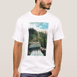 Camiseta Ideia aérea da central eléctrica do elétron