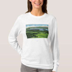 Camiseta Ideia aérea do campo de golfe da pensão de Saran