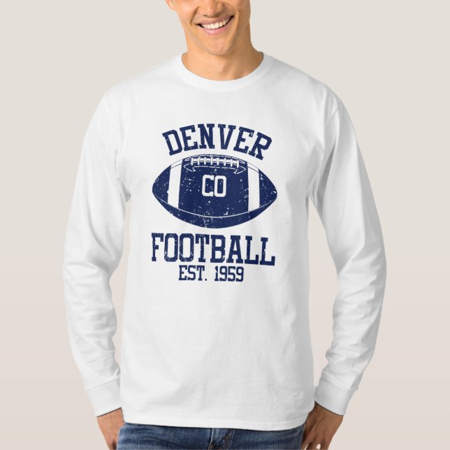 Camiseta Ideia atual do adepto do futebol Denver (Frente)