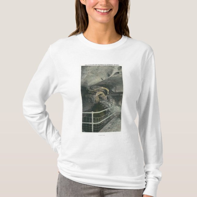 Camiseta Ideia da arcada da catedral da piscina de Siloam (Frente)