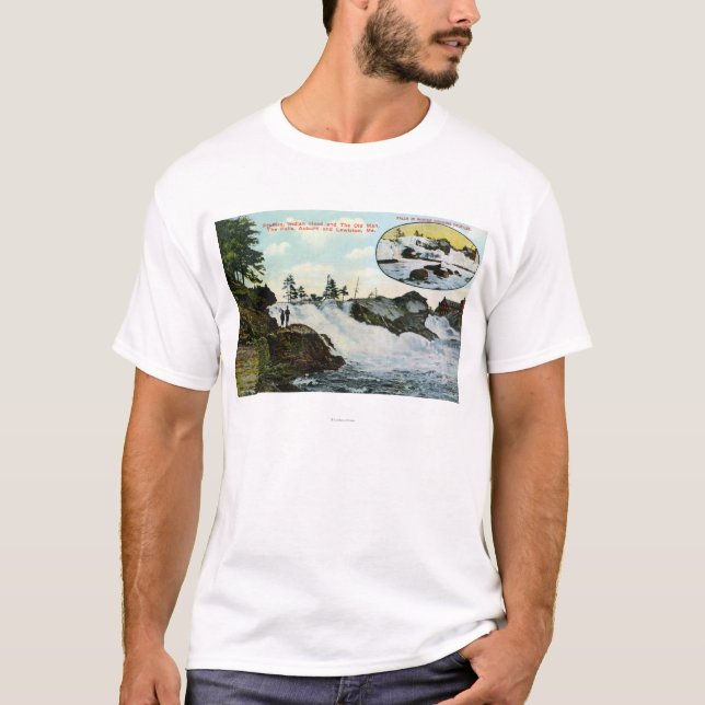 Camiseta Ideia da cabeça indiana, ancião (Frente)