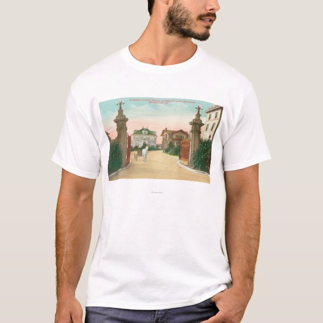 Camiseta Ideia da entrada ao terraço de Presidio (Frente)