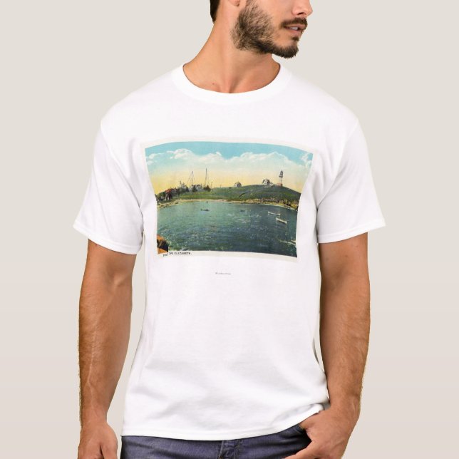 Camiseta Ideia da ilha de Cushing da cabeça branca (Frente)