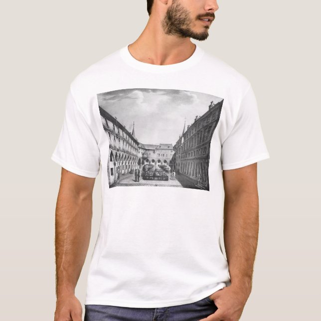 Camiseta Ideia da jarda dos homens no Conciergerie (Frente)