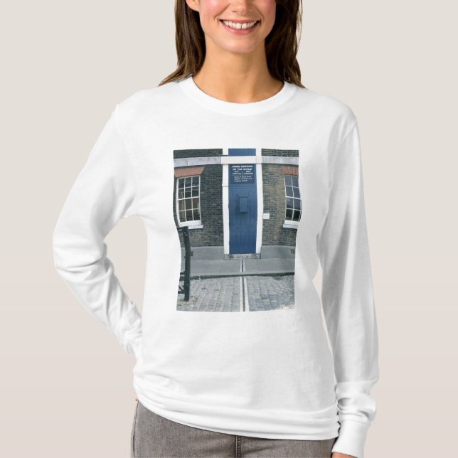 Camiseta Ideia da linha meridiana (Frente)