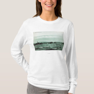 Camiseta Ideia da pesca de Seine dos pescadores, carros do